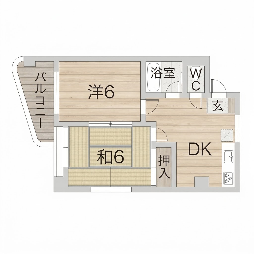 シティ岸里の間取り