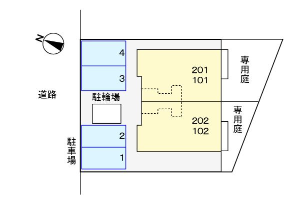 グランデ－ジュ鳴尾の区画図