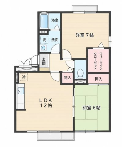 ヴィラ・コンフォールⅢ　A棟の間取り|別号数タイプ