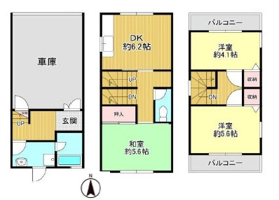 大阪市城東区成育4丁目の間取り