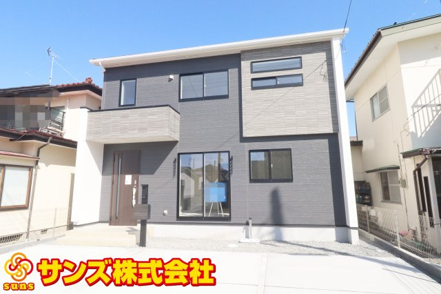 郡山市安積町荒井字十九夜　　　1号棟　　　安積第１小学校、安積中学区の外観|南東側から見た外観
