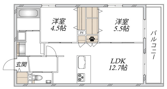 Ｍａｉｓｏｎ　ｄｅ　Ｓｏｌｅｉｌの区画図