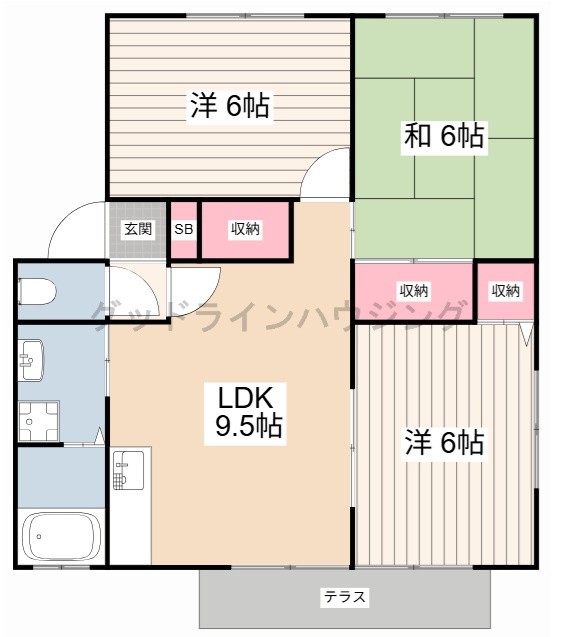カサベルデ南山Ⅱの間取り