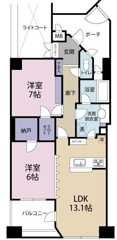 ロワール鶴見中央  の間取り|間取りです。