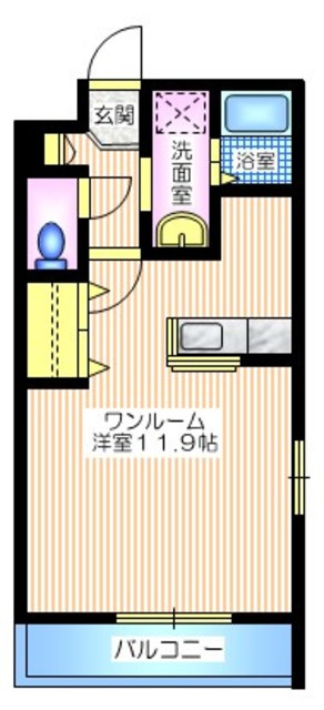 レディオコート桜小路の間取り
