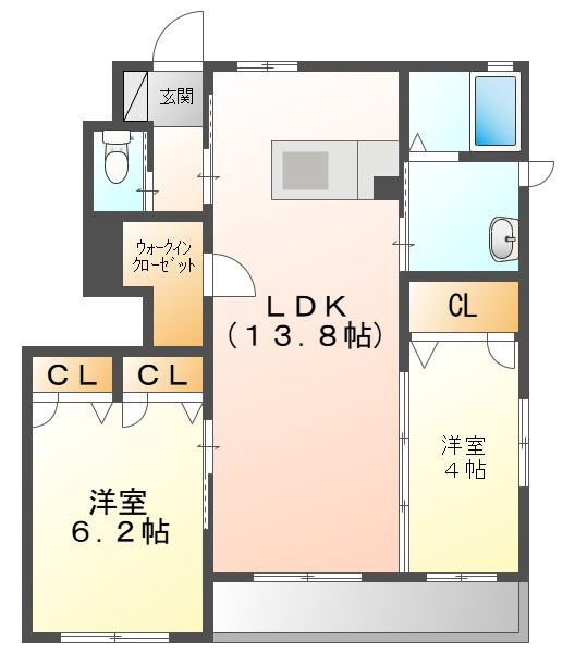 ラ・ルミエール　Ｂの間取り