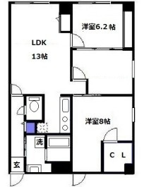 【間取り】 | 北條ビル | 間取りです。
