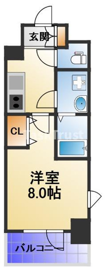 【間取り】 | Rainbow Court玉造