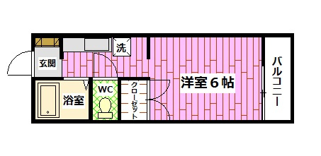 ヴァンセーヌ今村　B棟の間取り