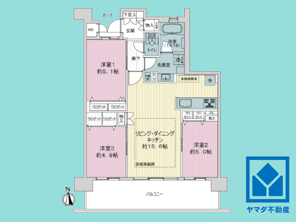 イニシア丹波橋の間取り|図面と現況が異なる場合は現況を優先いたします。