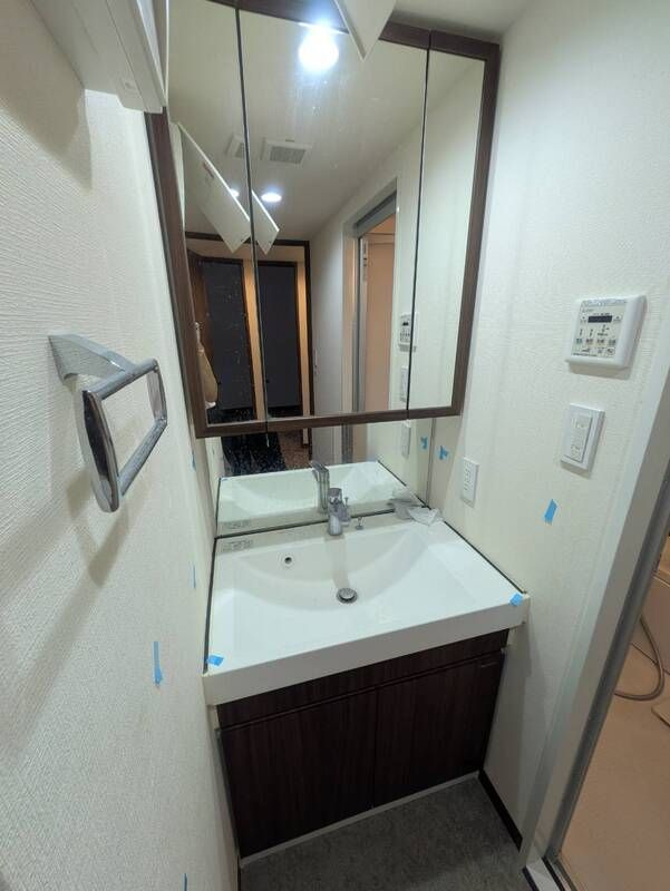 グランレスト文京茗荷谷の独立洗面台|忙しい朝も大丈夫。