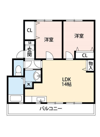 【間取り】 | ライフヴィレッジ田迎Ⅰ 