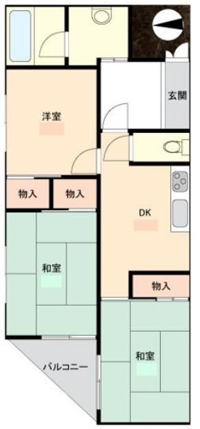 タウンハイツ垂水の間取り