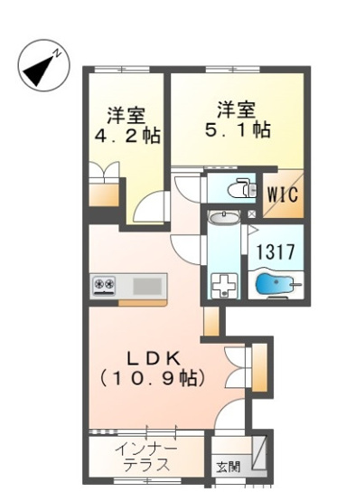 【間取り】 | 深井清水町マンション