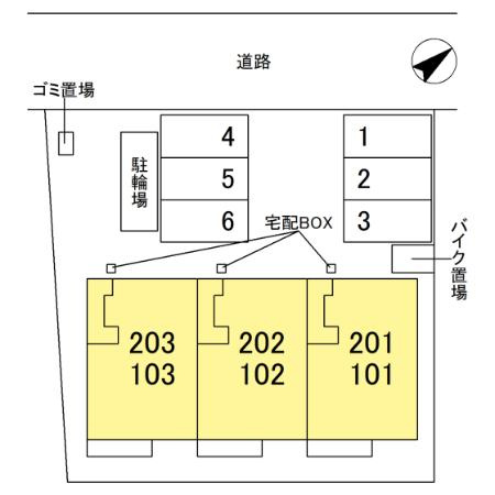 カルム・キーⅡの区画図