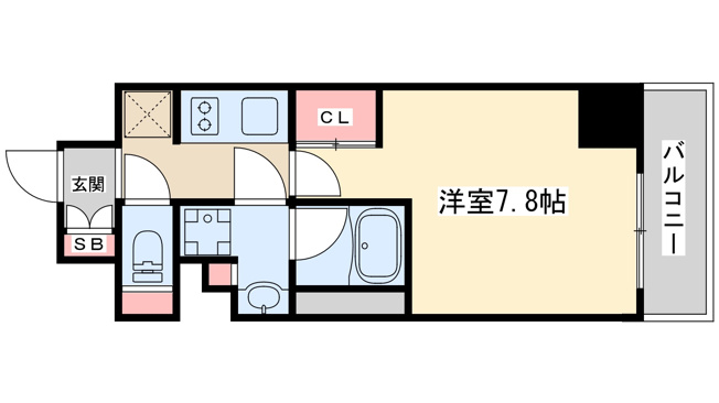 【間取り】 | ザミューチュアル江坂