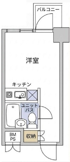 【間取り】 | グランメール池袋 | 北東向きのお部屋なので、陽当たり・通風良好です！