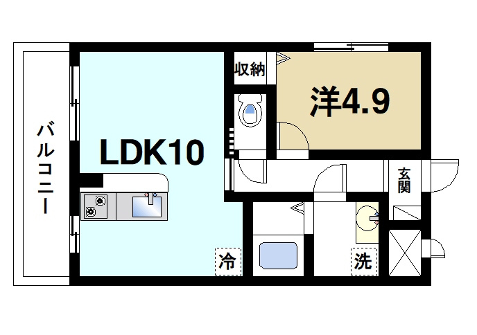 木津ロイヤルメゾンの間取り