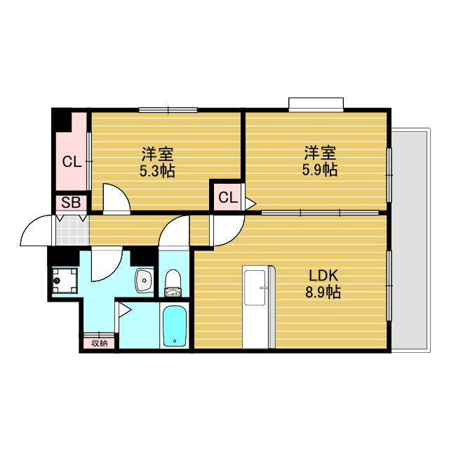 メゾンソアールの間取り