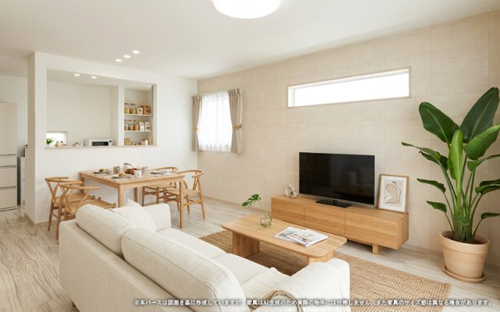 【完成予想図】 | 【LDK　イメージパース】
※画像は設計図面を基に作成したイメージです。