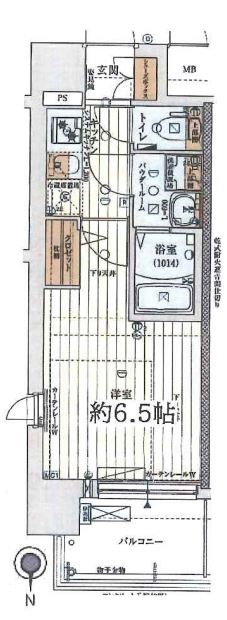 レジュールアッシュ都島ヴェルクレールの間取り