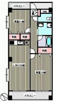 ウエストウッドマンションの間取り