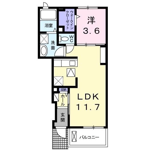 悠凛・９８Ｋ　　刈谷市近郊の賃貸はクラスホームの間取り
