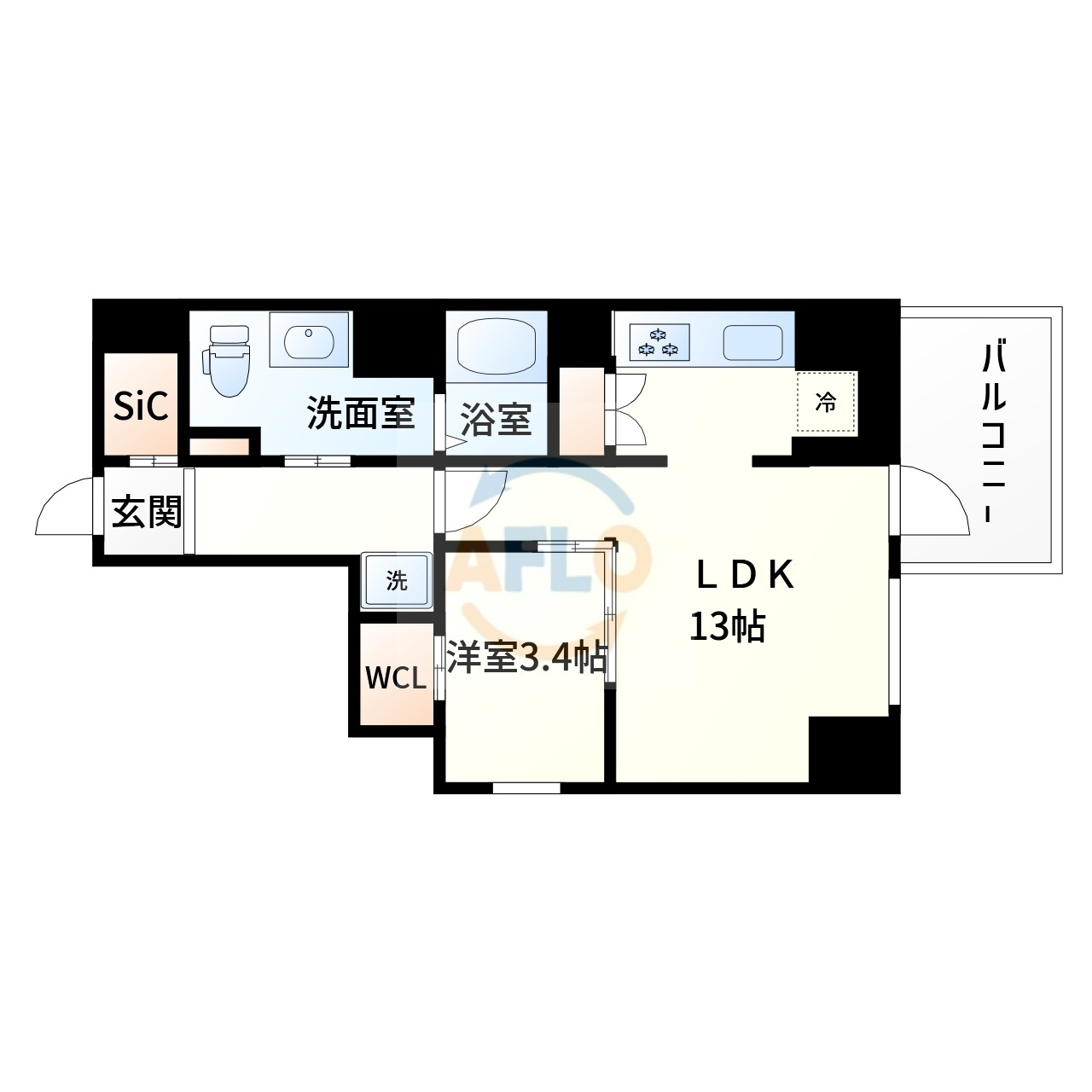リンクハウス松屋町レジデンスの間取り