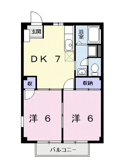 サンプラザ小池Ｂ　　刈谷市近郊の賃貸ならクラスホーム刈谷店の間取り