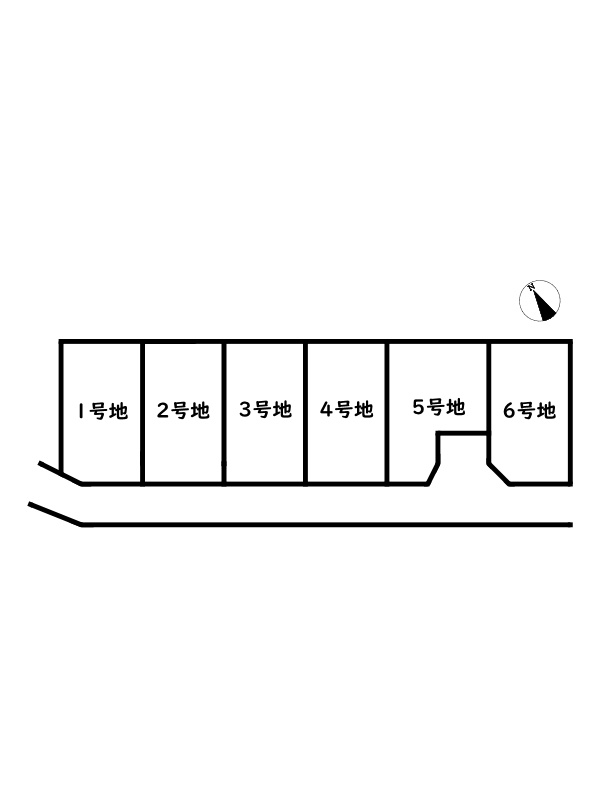 姫路市北原/売土地の区画図