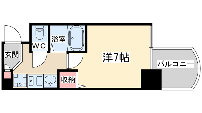 【間取り】 | ラナップスクエア東天満