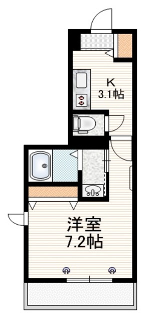 ベルン祐天寺の間取り|★角部屋２面採光★