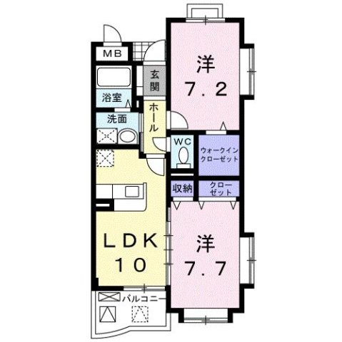 グランポート泉の間取り