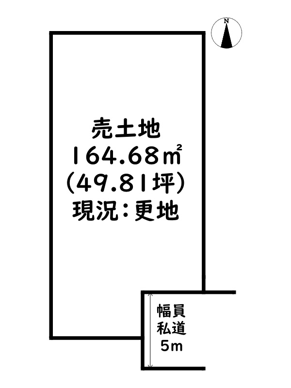 揖保郡太子町馬場/売土地の土地図