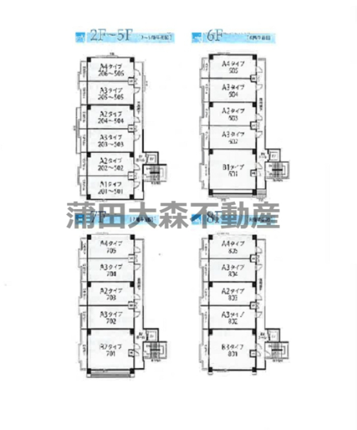 ルーブル本羽田の区画図