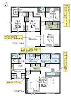 【間取り】 | 白岡市篠津　新築分譲住宅