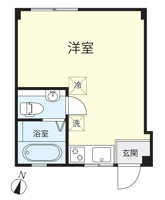 岸ハイツ の間取り