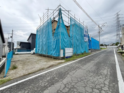 【前面道路含む現地写真】 | 北群馬郡榛東村山子田　新築住宅