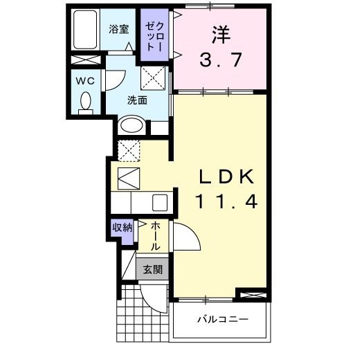 【間取り】 | エンデバーＡ
