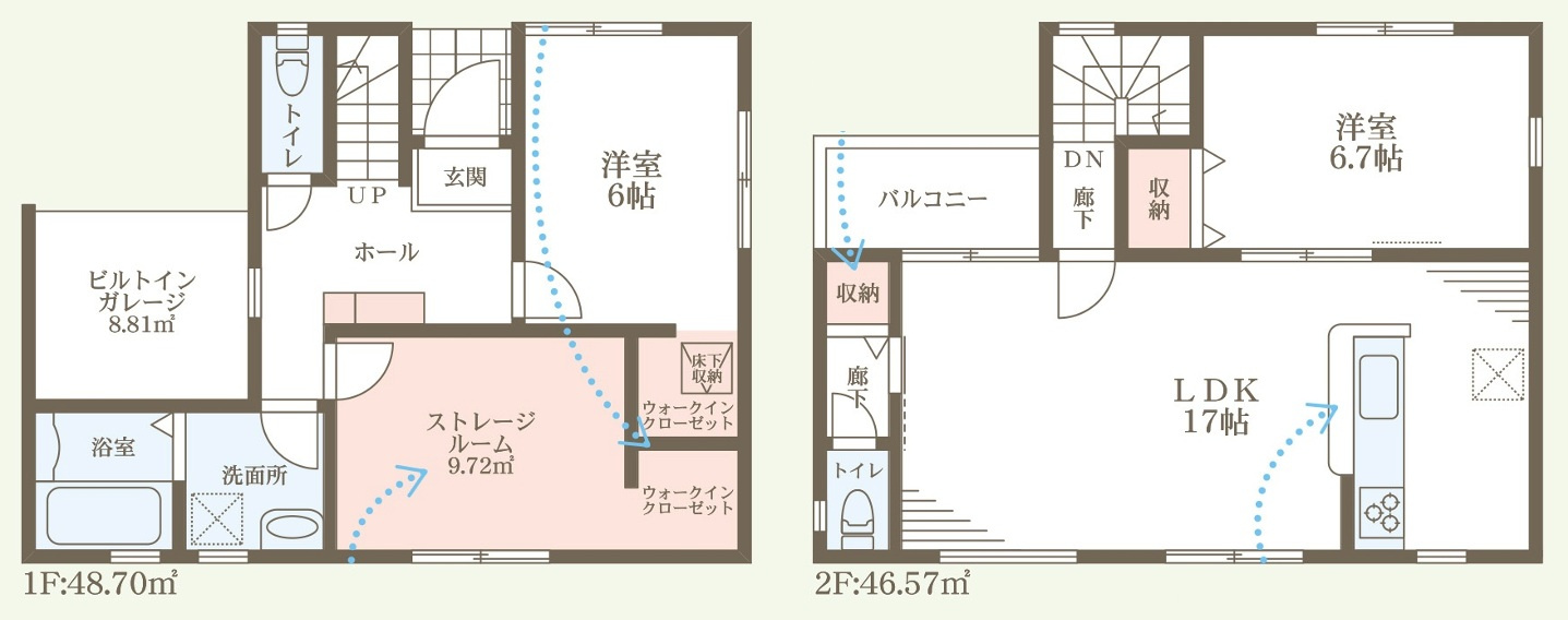 ■豊中市城山町　新築一戸建ての間取り