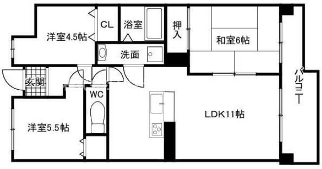 シティガーデン広畑の間取り