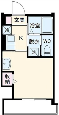 市川市新井３丁目のアパートの間取り