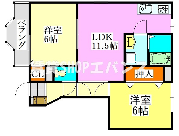 【間取り】 | ソレイユⅠ