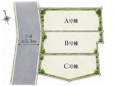 【区画図】 | 中野区中央2丁目　新築戸建　B号棟 13980万円