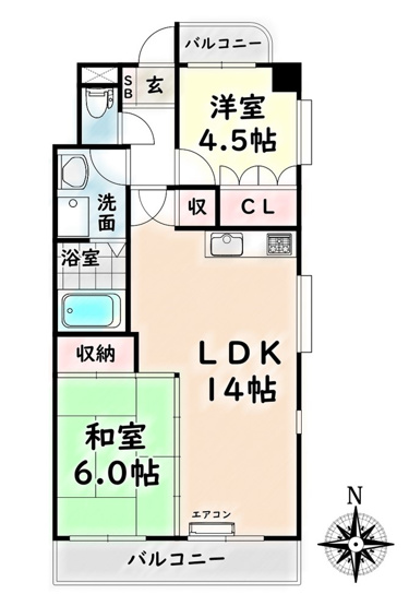 【間取り】 | セントラルハイツ星の門【名古屋市賃貸・エレベーター】