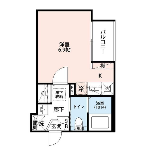 エクセラン東立石の間取り