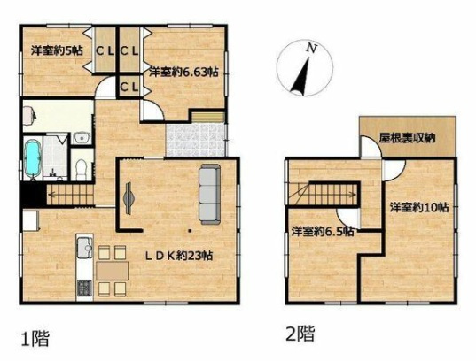 岐阜市日置江！フルリフォーム済み中古住宅！且格小学校まで徒歩3分！広々23帖のリビングのあるお家！