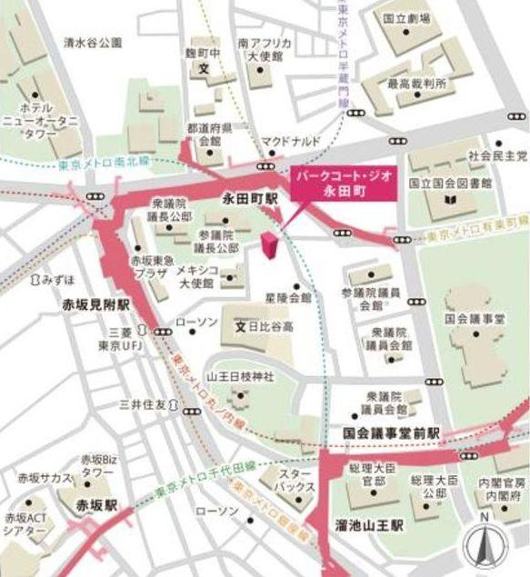 パークコート・ジオ永田町のロビー