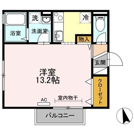 パストラルＫＡ棟の間取り