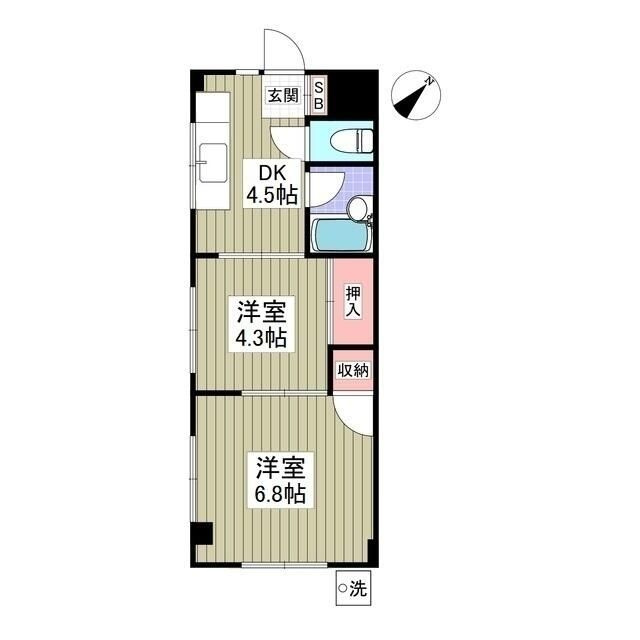 柏東ハイツの間取り